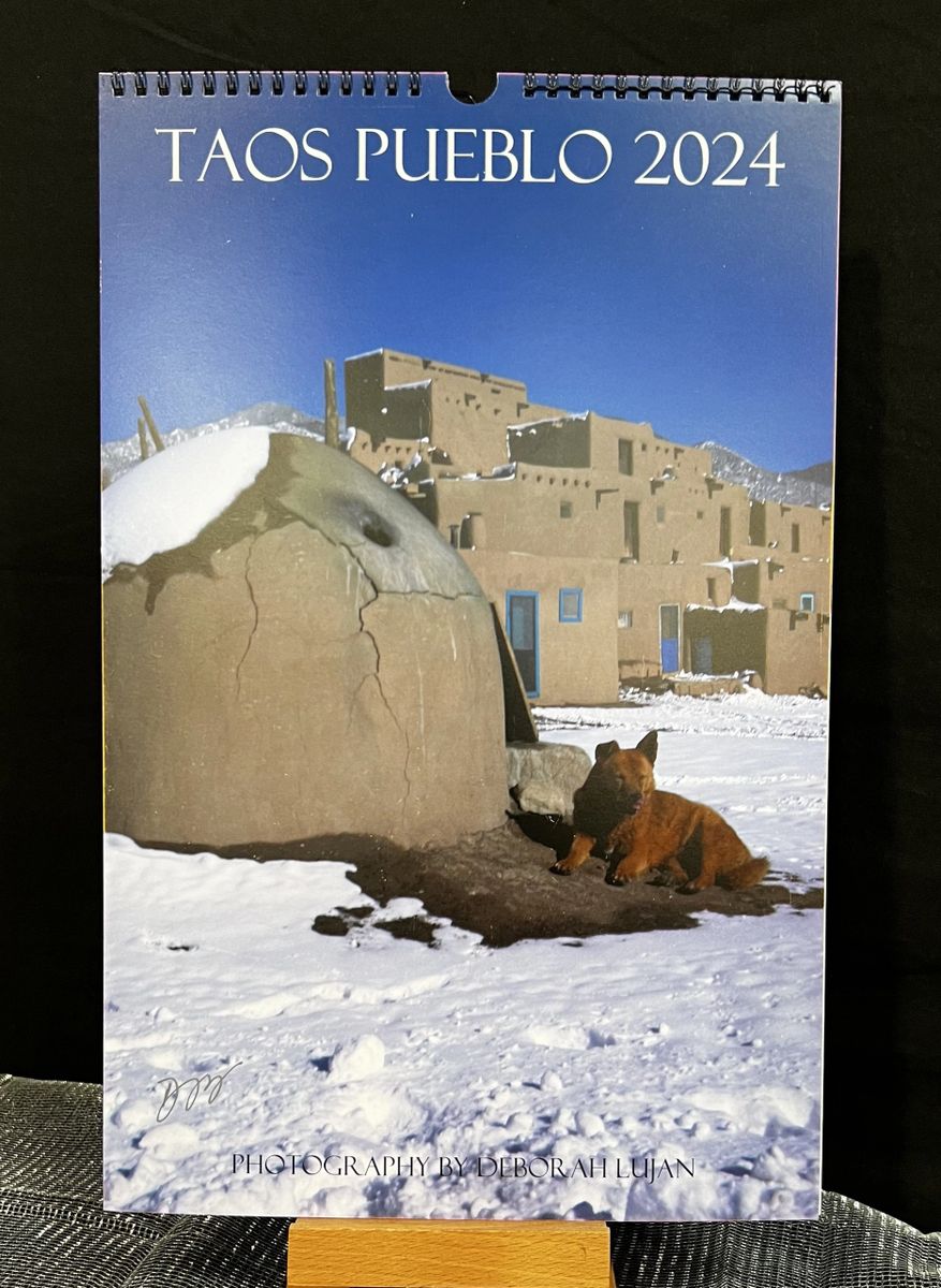 "Taos Pueblo 2024" 11x17, full color twelve month calendar